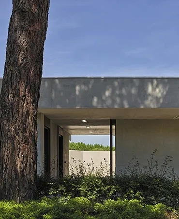 Frais et ombragé, le porche s’ouvre sur le patio.