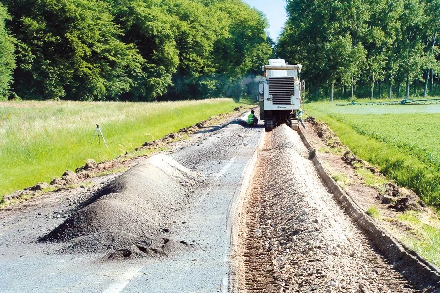 L’ancienne chaussée est un gisement de matériau qu’il est possible de valoriser