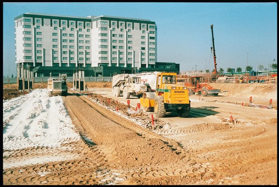 Chantier de traitement de sols pour une plate-forme industrielle