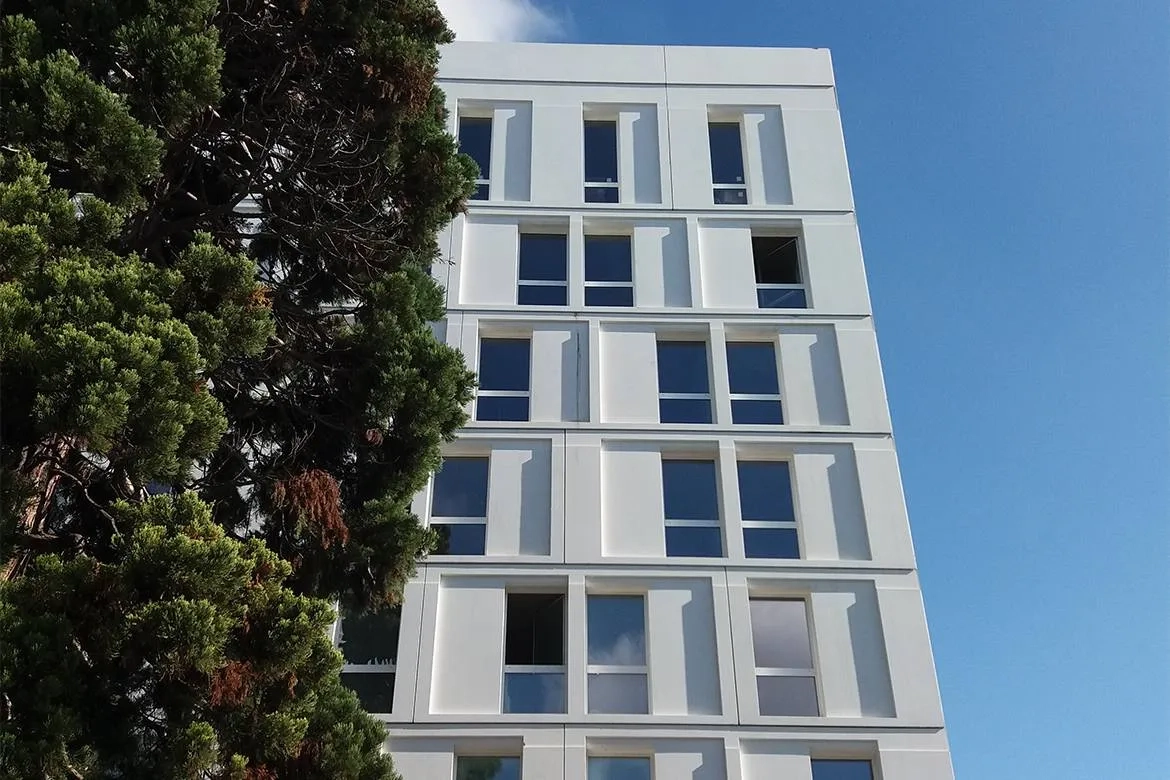 Maison de la Corée du Sud, Cité universitaire, Paris 14e. (Ga.A architects et Canale3)