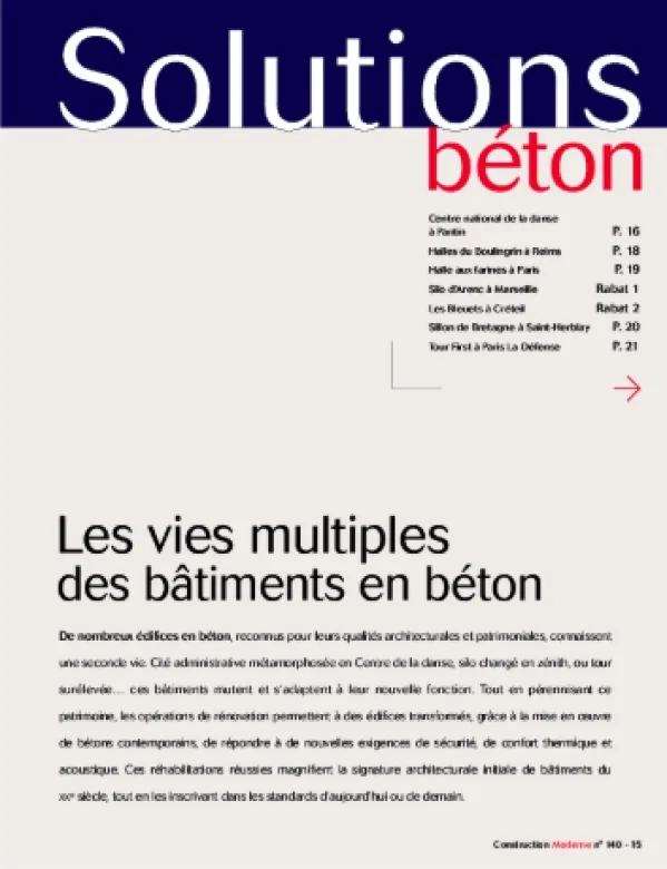 Les vies multiples des bâtiments en béton