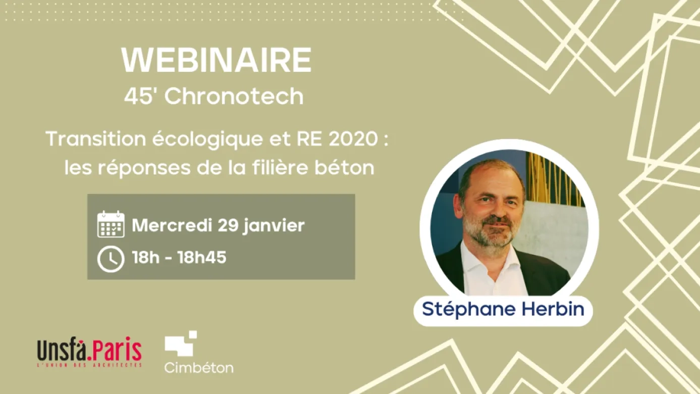 Webinaire 45 Chronotec Transition écologique et RE2020